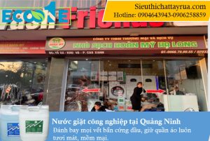 Bộ Nước Giặt Công Nghiệp Được Sử Dụng Tại Tiệm Wash Friend Quảng Ninh