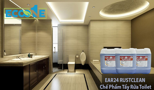 EAR24 RUSTCLEAN Chế Phẩm Tẩy Rửa Toilet Dùng để vệ sinh chung các khu vực và loại bỏ các vết rỉ sét trong phòng tắm, buồng tắm, chậu rửa tay, bệ toilet,… Lưu lại hương thơm dễ chịu bền lâu sau khi làm sạch và thân thiện môi trường