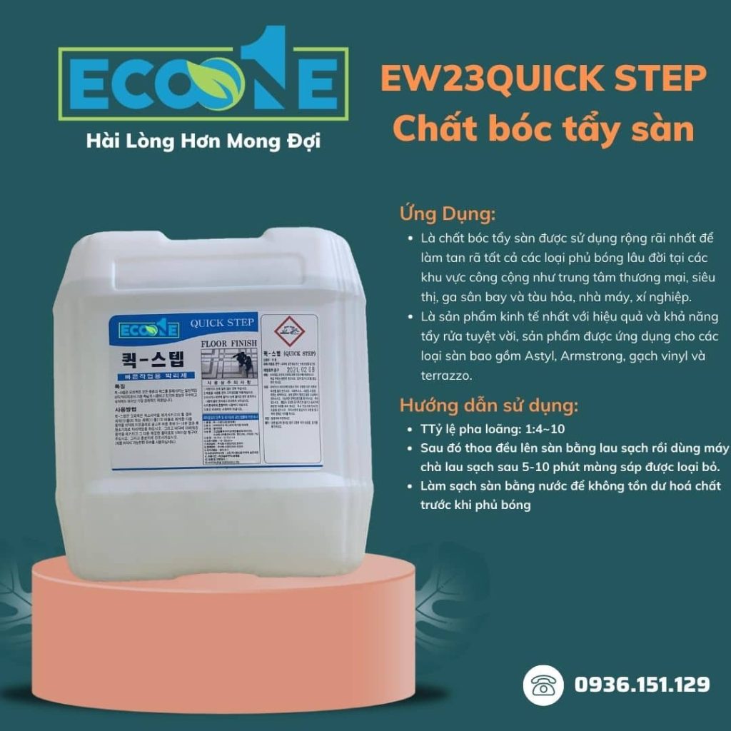 EW23 Quick Step Chất vệ sinh bóc tẩy sàn cho nhà máy, nhà xưởng 
