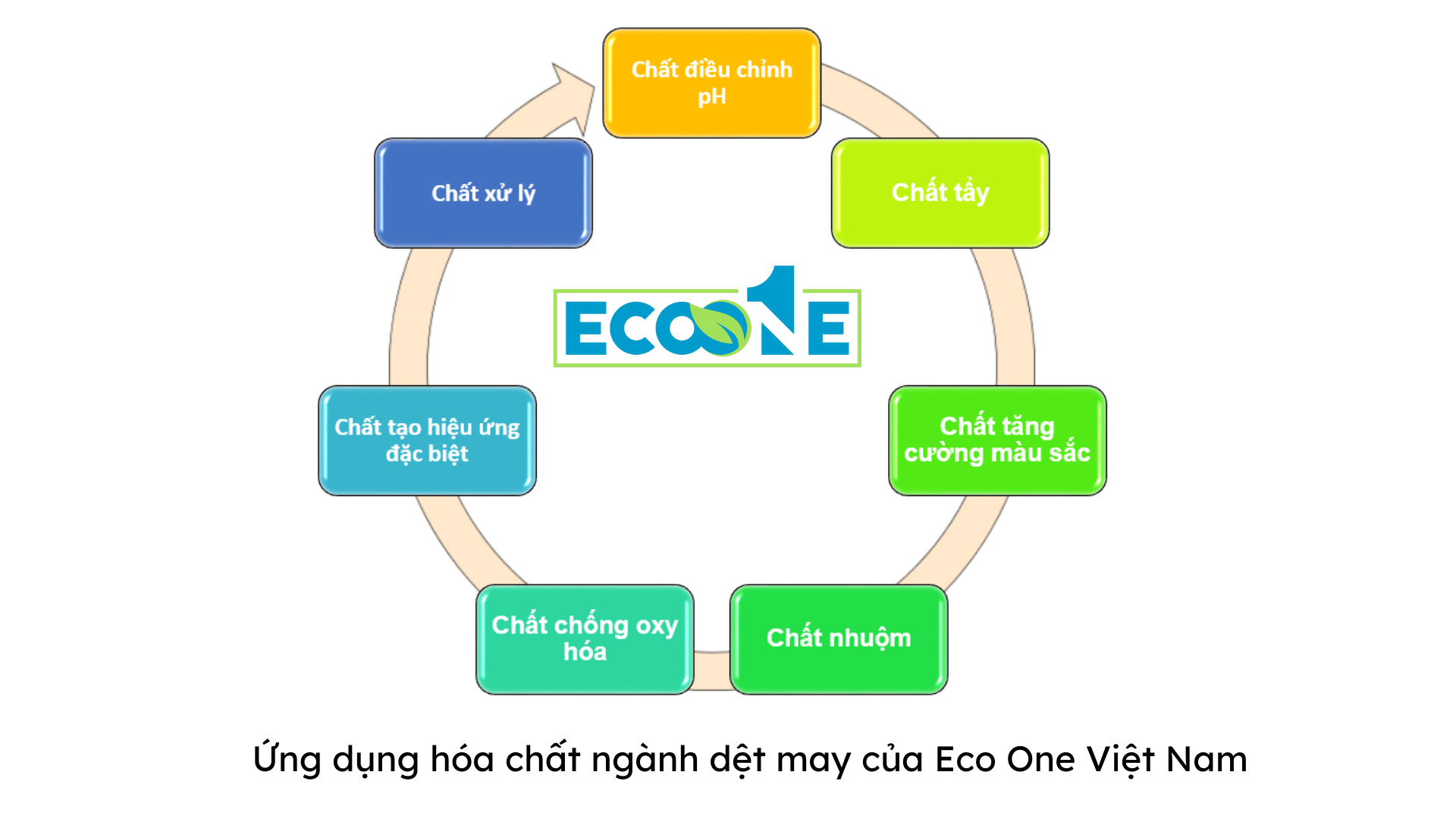 Ứng dụng hóa chất ngành dệt may của Eco One Việt Nam