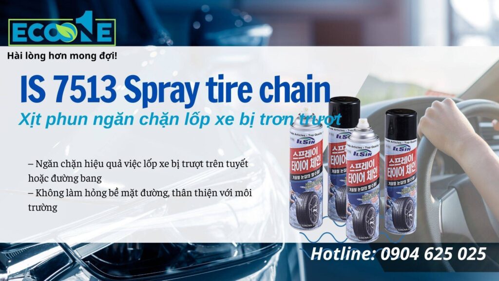 IS 7513 Spray tire chain Xịt phun ngăn chặn lốp xe bị trơn trượt