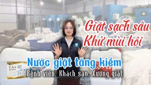 Nước giặt tăng kiềm – “Trợ thủ” không thể thiếu trong giặt là công nghiệp
