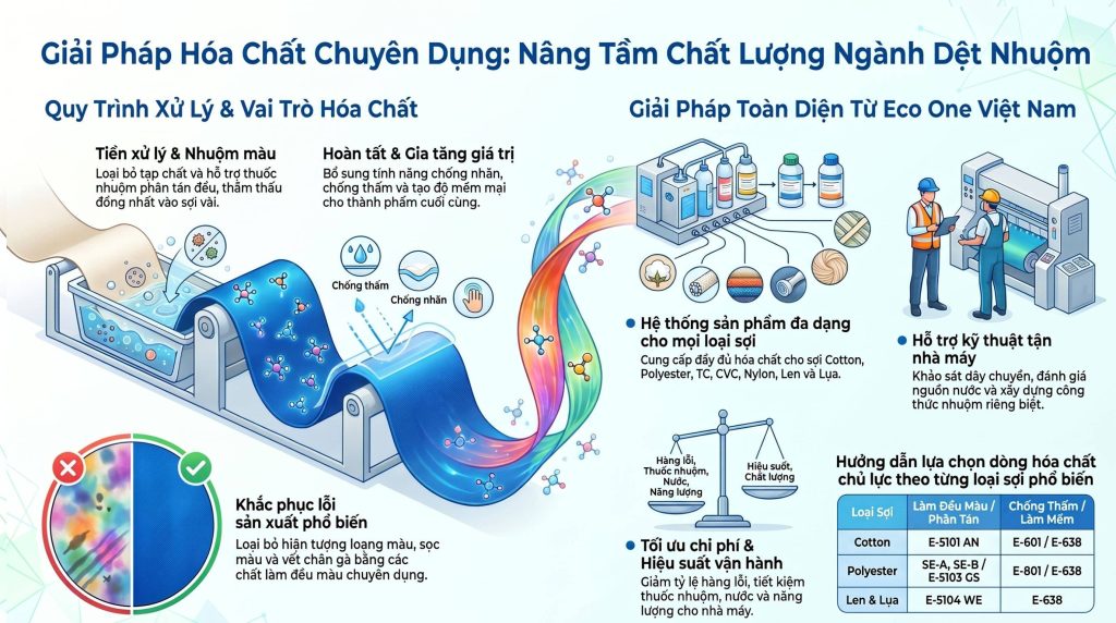 Hóa chất ngành dệt nhuộm