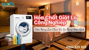 Bộ hóa chất giặt là công nghiệp chuyên dụng cho khách sạn, bệnh viện và xưởng giặt quy mô lớn.